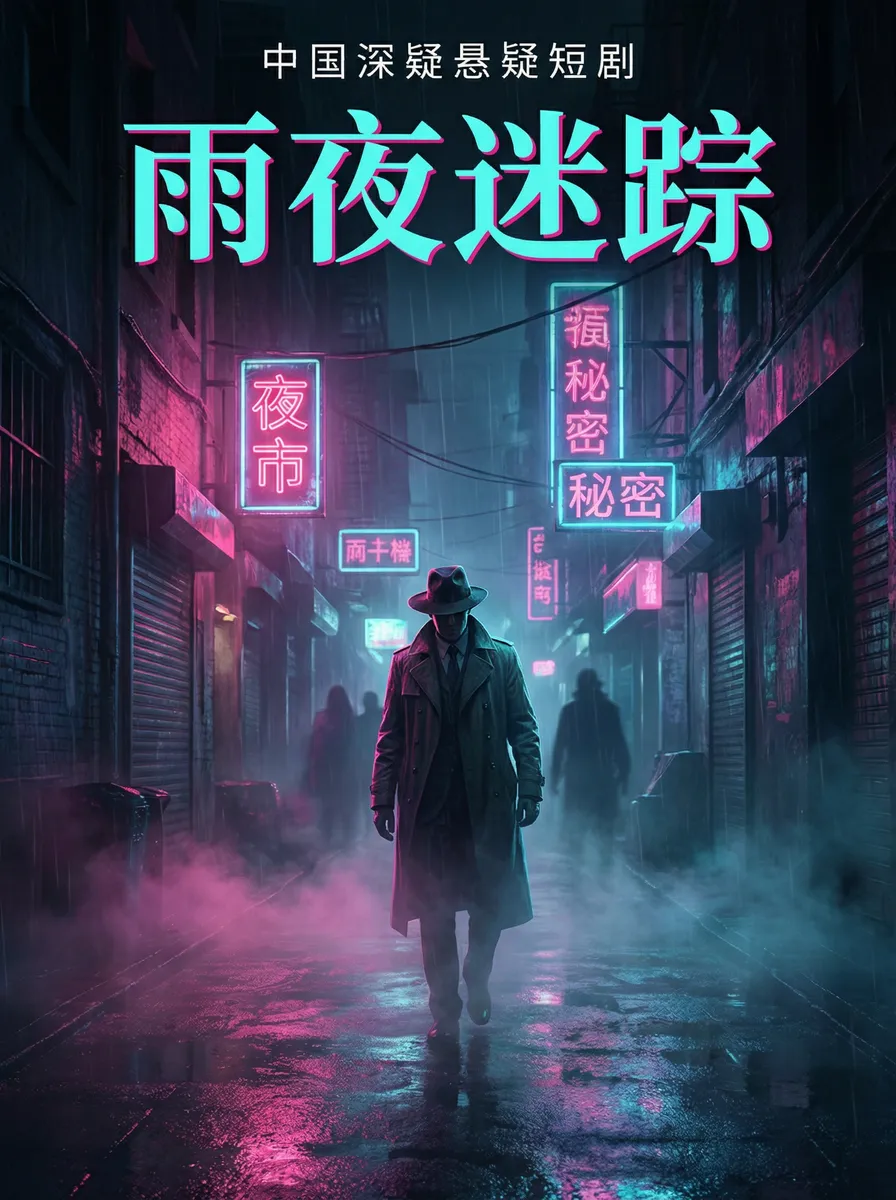 苹果可折叠iphone 悬疑追踪短剧 - 雨夜迷踪海报